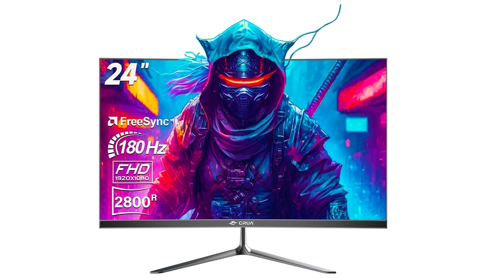 CRUA Curved Gaming Monitor 24_ 180Hz
